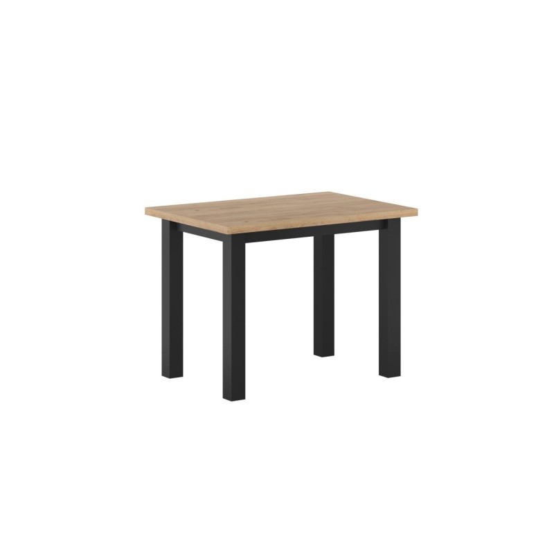 Tisch (Eiche Gold Craft/Schwarz) 70x100