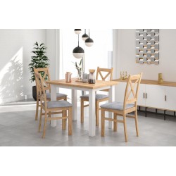 Tisch (Eiche Gold Craft/Weiß) 70x100