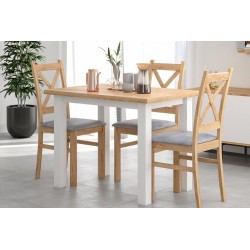 Mesa (roble dorado craft/blanco) 70x100