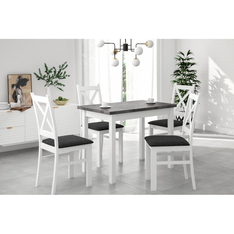 Tisch (Beton/Weiß) 70x100