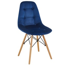 Velvet chair (blue)