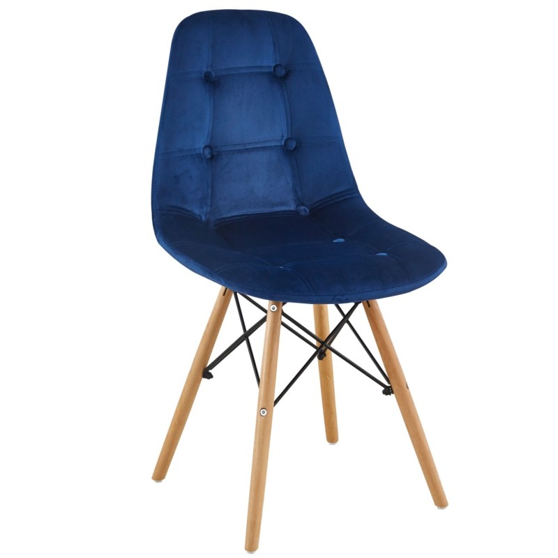 Velvet chair (blue)