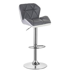 Barhocker (grau/weiß) (1 Stück 2 Stk)