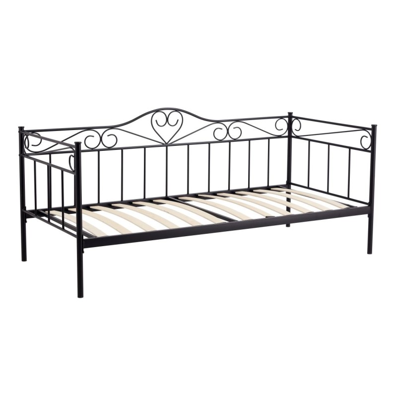 Cama de metal (negro)