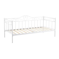 Metal bed (white)