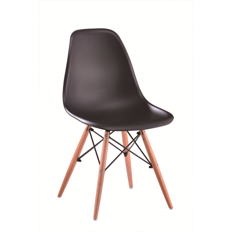 Chair (black) (1 pack of 4 pieces)