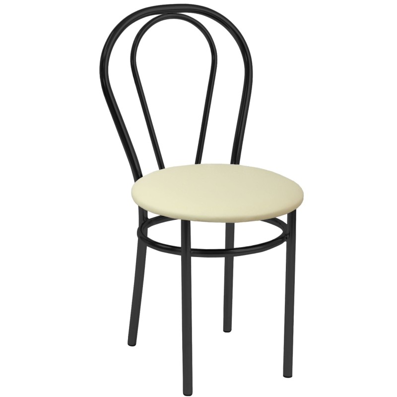 Chair (eco beige) - black frame