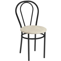 Chair (beige) - black frame