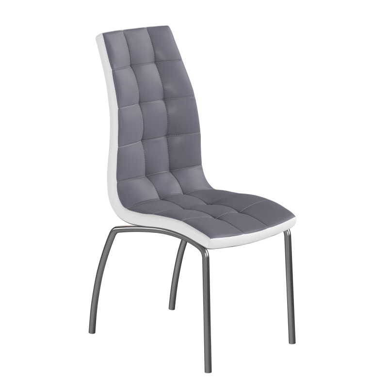 Silla (gris/blanco) (1p 4 uds)