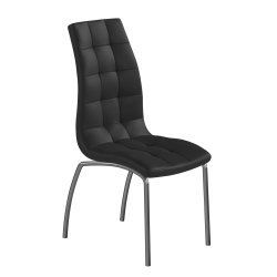 Chair (black) (1 pack of 4 pieces)
