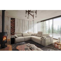 Milano III corner sofa with a sleeping function - elegance and functionality in one!