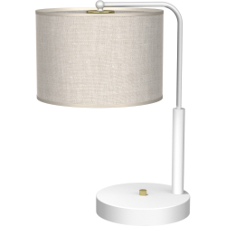 LINO Desk Lamp WHITE / LINEN 1xE27