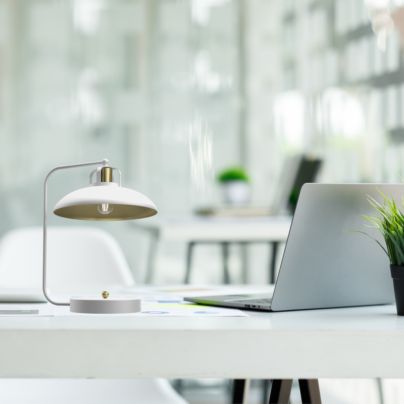 Desk lamp Felix 1xE27 White/Gold