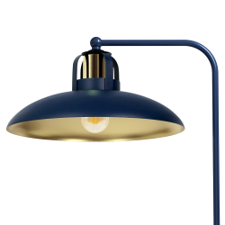 Schreibtischlampe FELIX NAVY BLUE/GOLD 1xE27