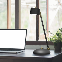 ARENA BLACK/GOLD Desk Lamp 1xGX53