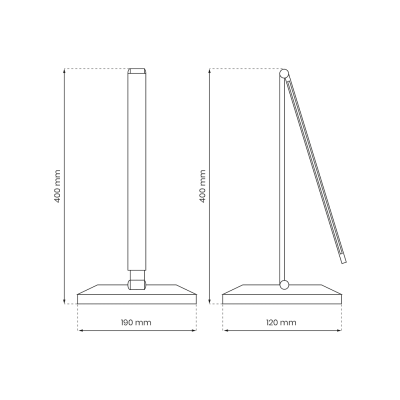 Lámpara de escritorio VARIO BLACK 5W LED