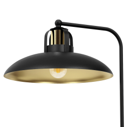 Schreibtischlampe FELIX SCHWARZ/GOLD 1xE27