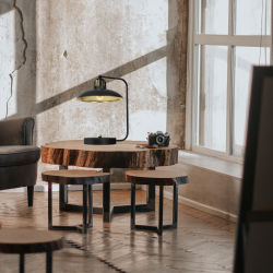 FELIX BLACK/GOLD Desk Lamp 1xE27