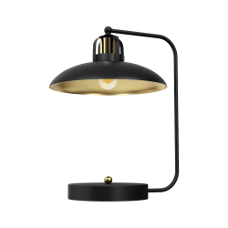 Schreibtischlampe FELIX SCHWARZ/GOLD 1xE27