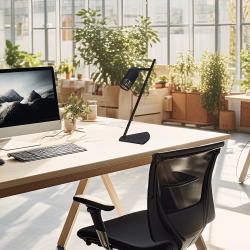 VERTICAL BLACK DESK LAMP 1xGU10