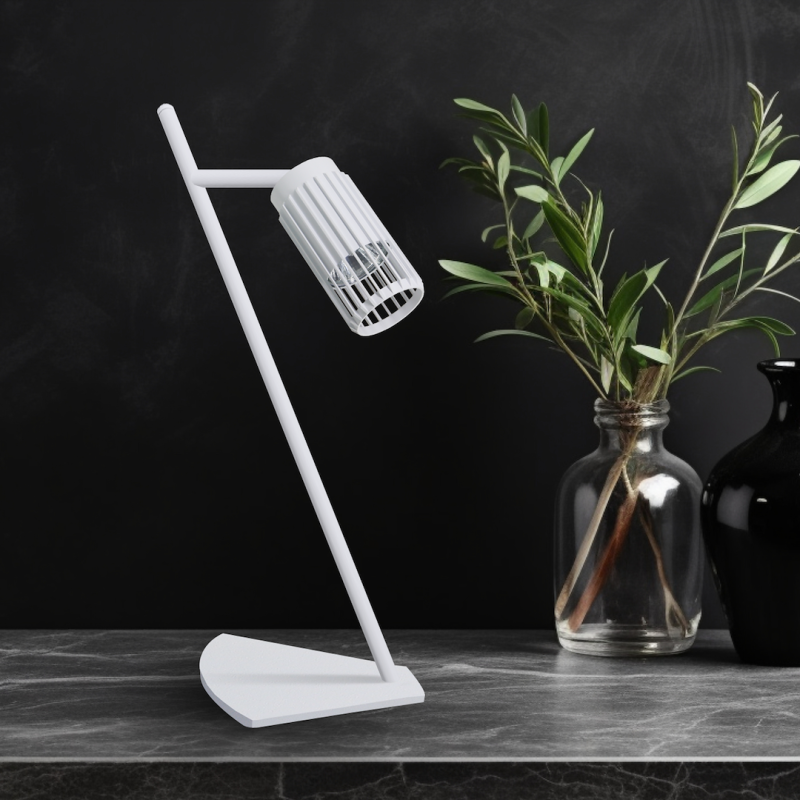 VERTICAL WHITE DESK LAMP 1xGU10