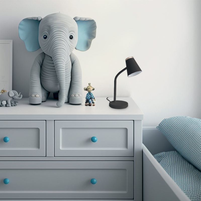 Lámpara de Escritorio Chico 4,5W 4000K Negro