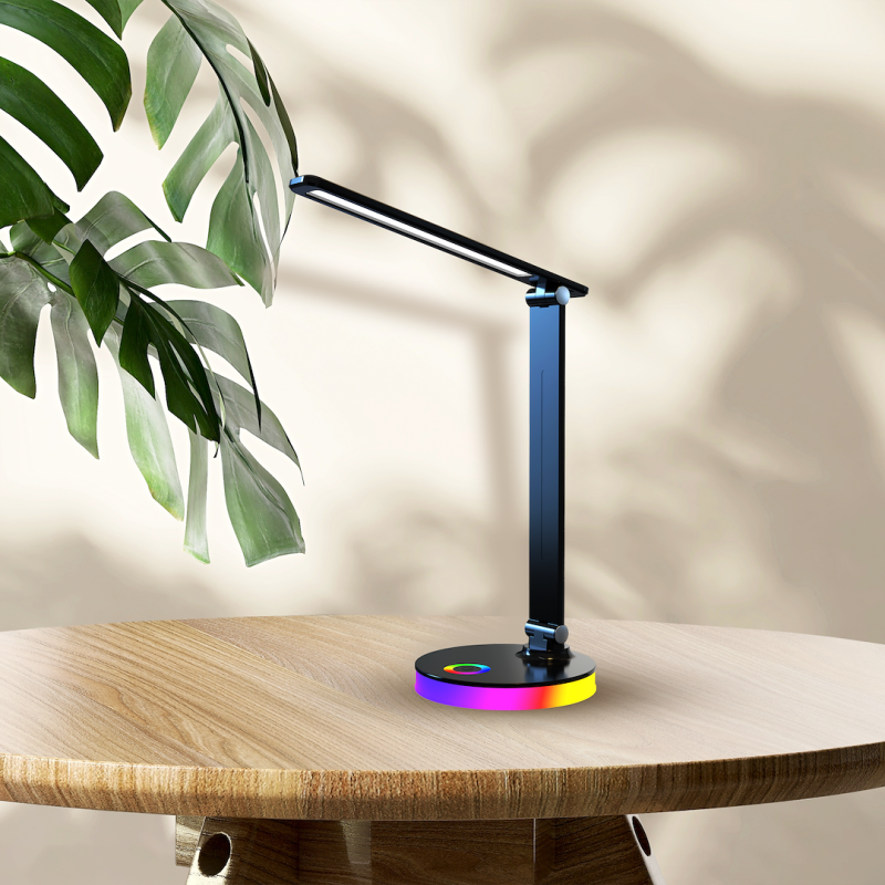 Schreibtischlampe Bruno Black 5W LED RGB