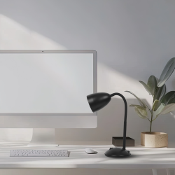 Lámpara de escritorio LOGIC Black 1xE27