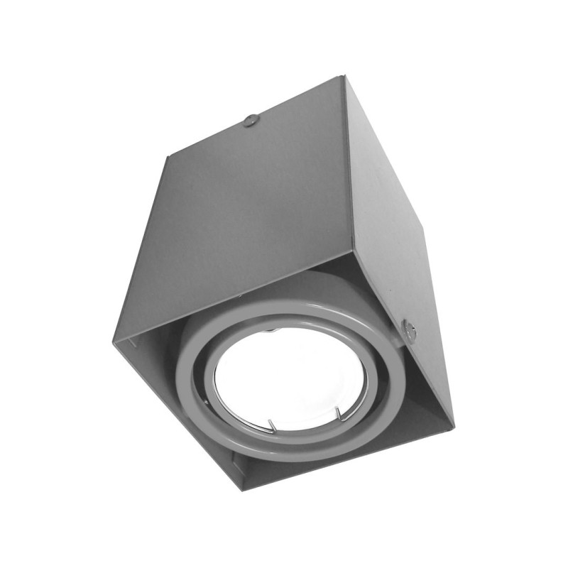 LÁMPARA DE TECHO BLOCCO GRIS 1x7W GU10 LED