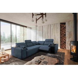 Milano II Mix Ecksofa mit Schlaffunktion und Relax Plecionka, Verita 76