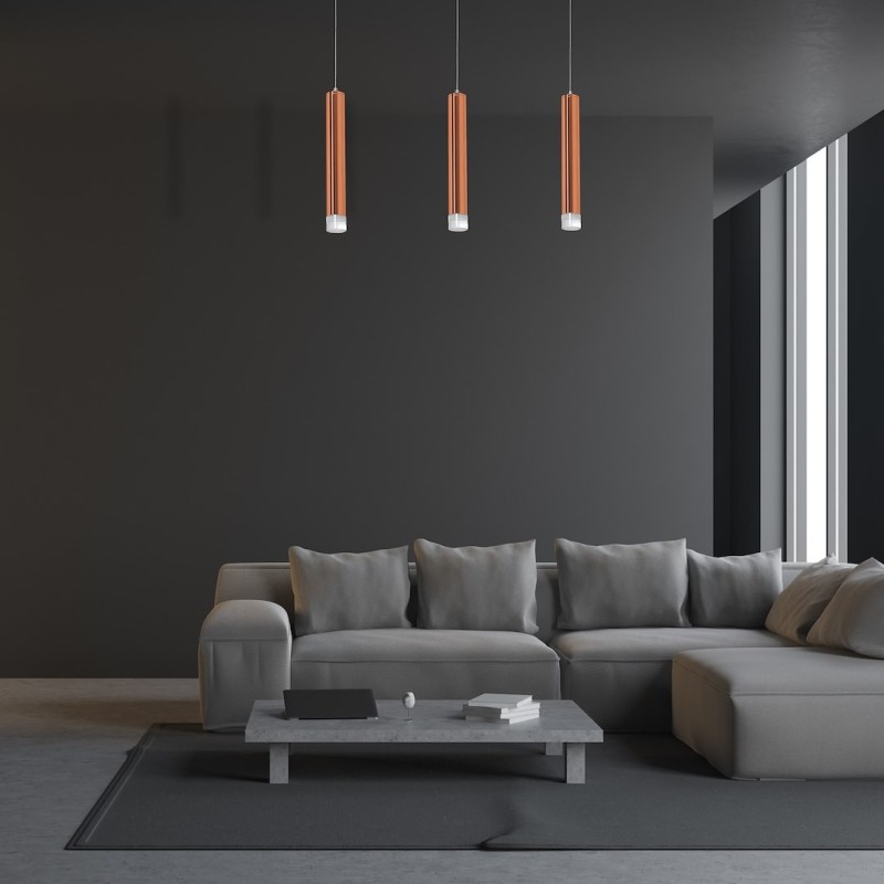 COPPER PENDANT LAMP 15W LED