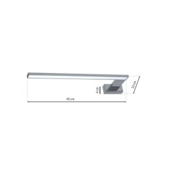Aplique de pared SHINE CROMO 45cm 11W LED