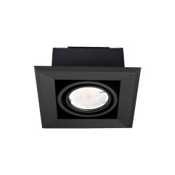 Recessed Lamp Blocco 1x7W GU10 LED Black