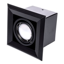 Lampa Podtynkowa Blocco 1x7W GU10 Led Czarny