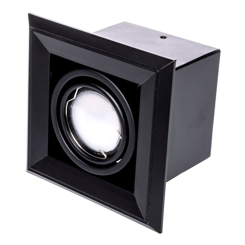 Вбудована лампа Blocco 1x7W GU10 Led Чорний