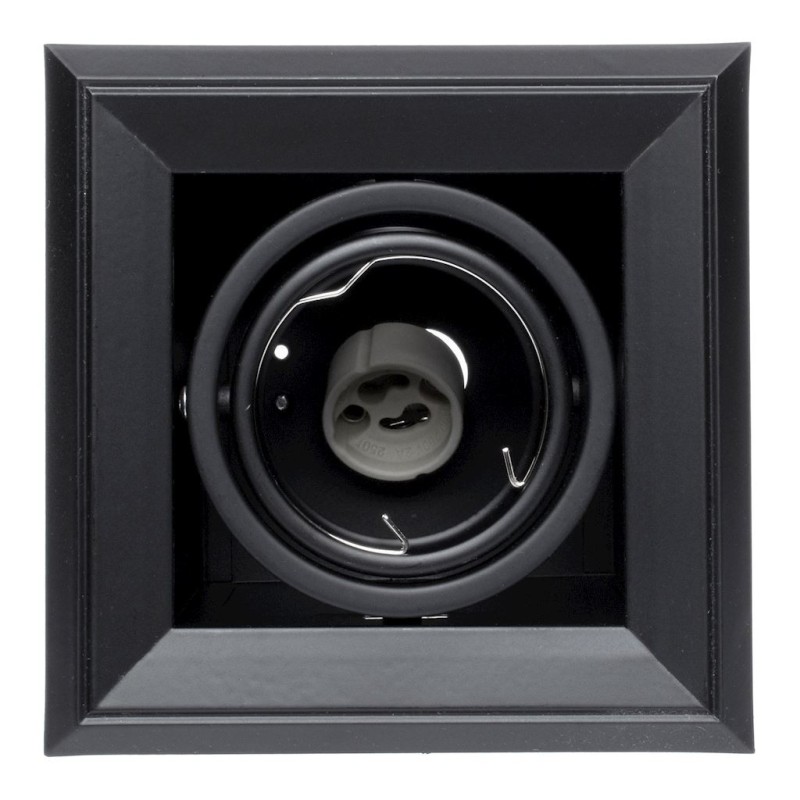 Lámpara Empotrada Blocco 1x7W GU10 Led Negro