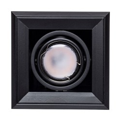 Вбудована лампа Blocco 1x7W GU10 Led Чорний