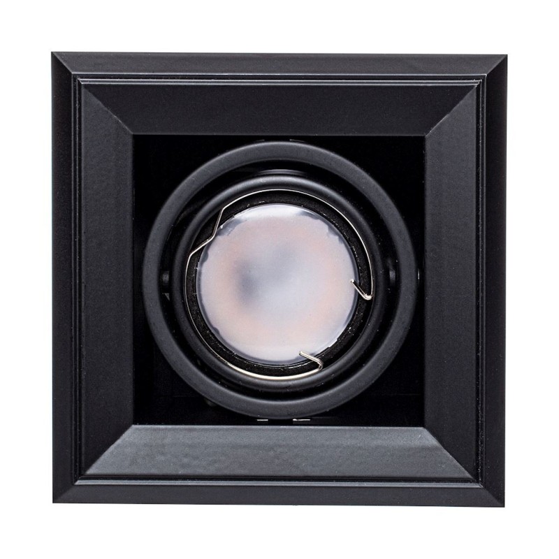 Lámpara Empotrada Blocco 1x7W GU10 Led Negro