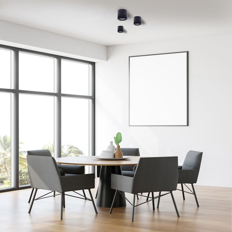 СТЕЛЬОВА ЛАМПА TUBO BLACK 1xAR111 (БЕЗ ЛАМПИ)