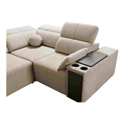 Milano II Mix Ecksofa mit Schlaffunktion und Relax Plecionka, Verita 76