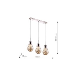 LÁMPARA COLGANTE BULB 15W LED