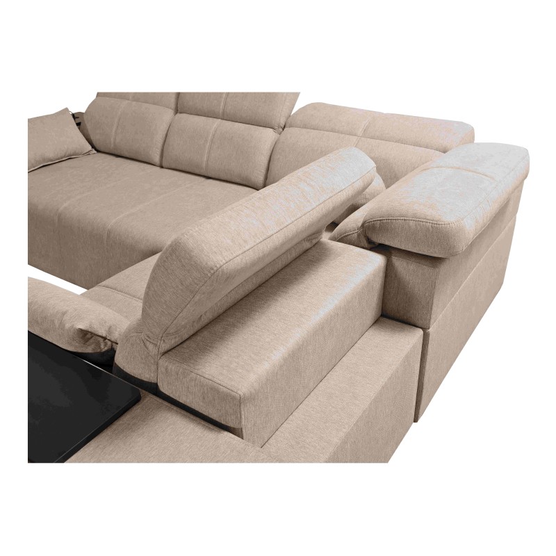 Milano II Mix Ecksofa mit Schlaffunktion und Relax-Funktion, Plecionka, Verita 75