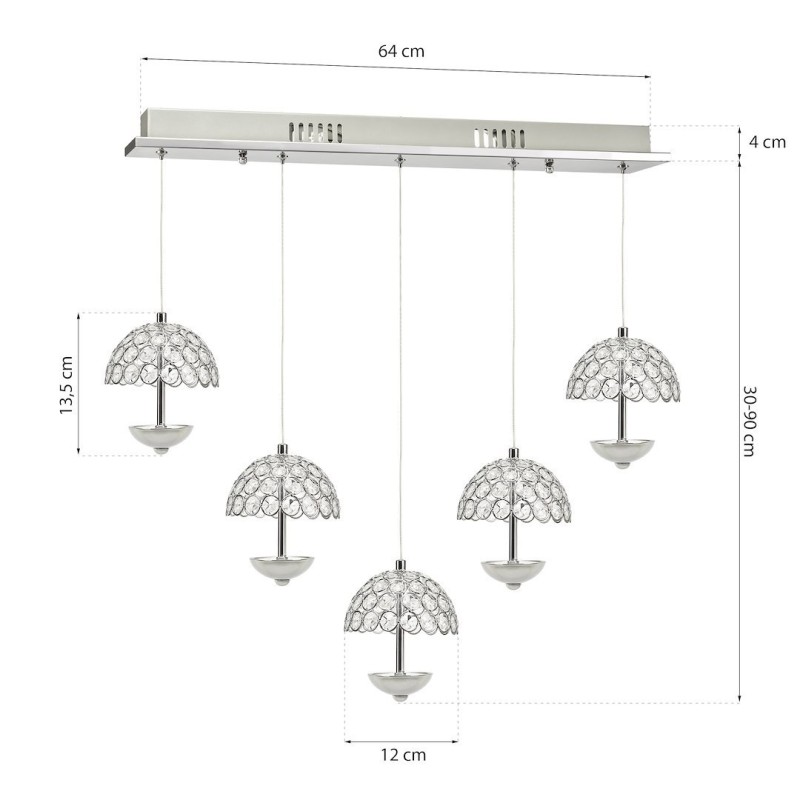 VENUS HÄNGELEUCHTE 5x5W LED