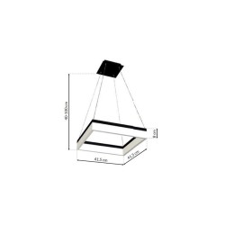 LÁMPARA COLGANTE NERO 32W LED