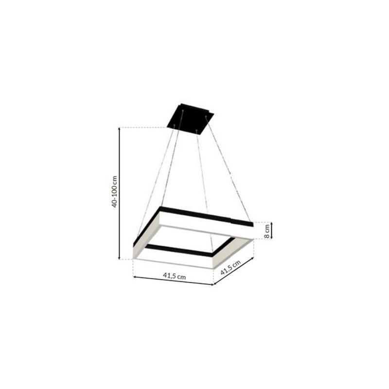LÁMPARA COLGANTE NERO 32W LED