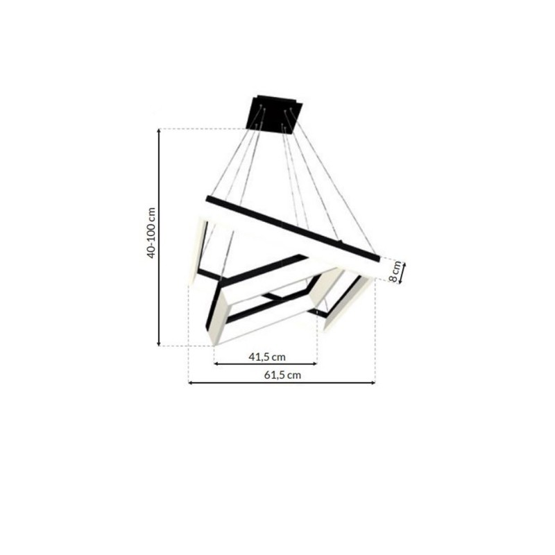 ПІДВІСНА ЛАМПА NERO 80W LED