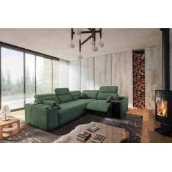 Milano II Mix corner sofa with sleeping and relaxation function, Plecionka, Verita 75