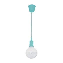 LAMPA WISZĄCA BUBBLE TURQUOISE 5W E14 LED