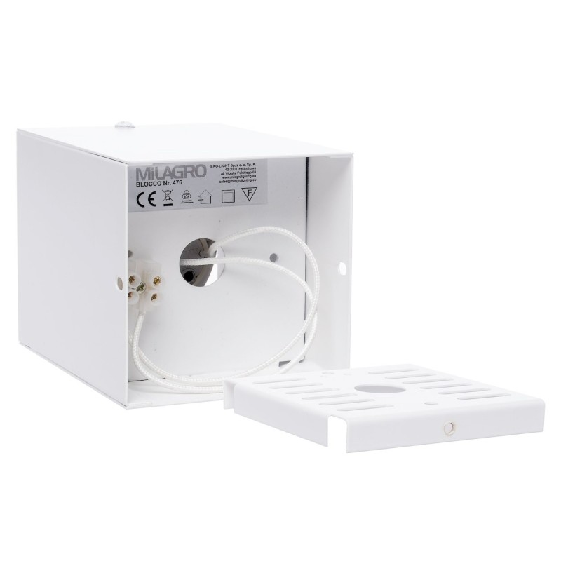 Ceiling Lamp Blocco White 1x7W GU10 LED