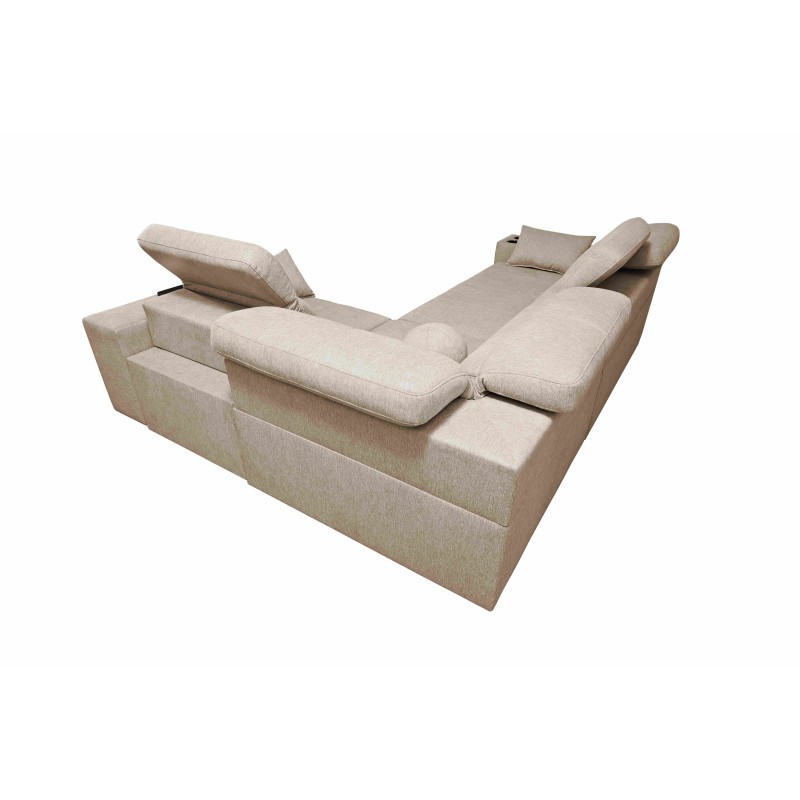 Ecksofa Milano II Mix mit Schlaffunktion und Relax Plecionka, Verita 54